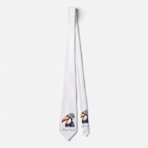 Toucan Winter Vibes, custom Tie