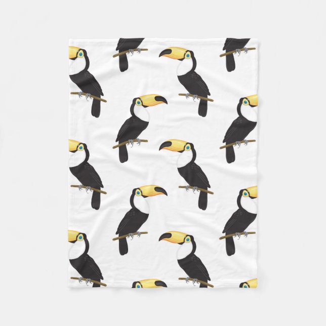 Toucans Fleece Blanket (Front)