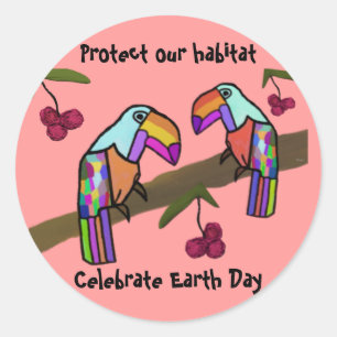 Toucans Habitat Stickers