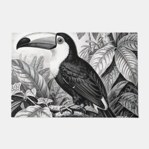 Toucans Jungle Foliage Engraving Doormat