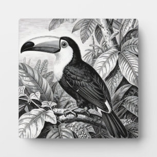 Toucans Jungle Foliage Engraving Plaque