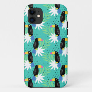Toucans On Teal iPhone 11 Case