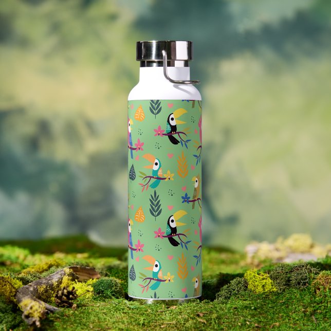 Toucans & Parrotts Water Bottle (Outdoor)