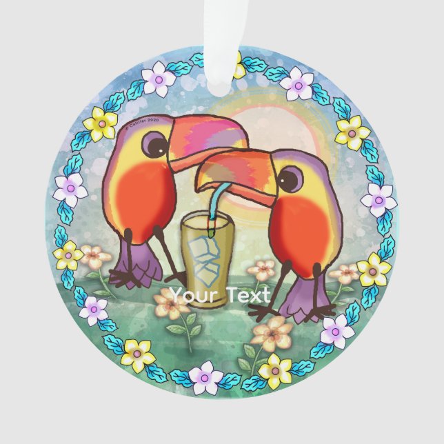 Toucans Tea Ornament (Front)