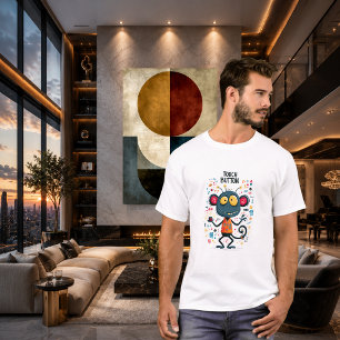 Touch Button Funny Tech Alien Character Gift T-Shirt