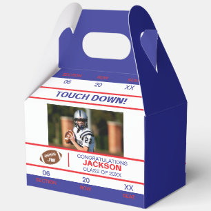 Touch Down Football Admission Ticket Graduate Favour Box