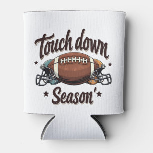 Touch Down Season Fantasy Football Rugby Gift Can Cooler