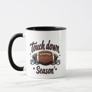 Touch Down Season Fantasy Football Rugby Gift  Mug