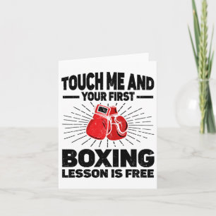 Touch Me And Your First Boxing Lesson Is Free Boxi Card
