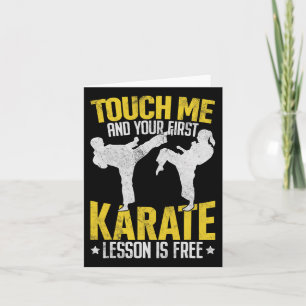 Touch Me And Your First Karate Lesson Is Free Mart Card