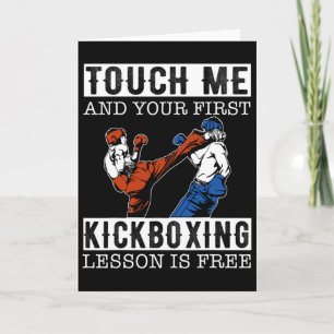 Touch Me And Your First Kickboxing Lesson Is Free Card
