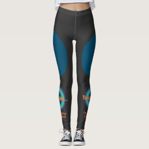 Touch me I'm a non-verbal Radial Teal BG Leggings