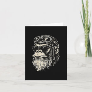 Touch My Beard And Tell Me Im Pretty Funny Monkey Card
