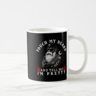 Touch My Beard And Tell Me I'm Pretty Monkey Funny Coffee Mug