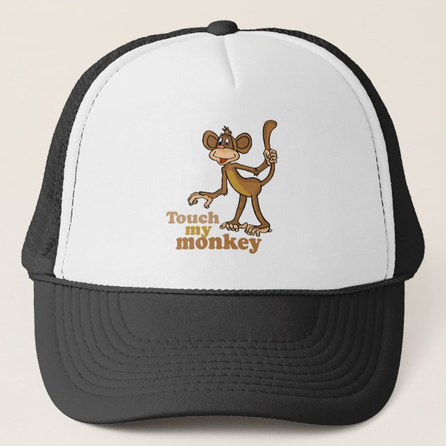 TOUCH MY MONKEY TRUCKER HAT (Front)