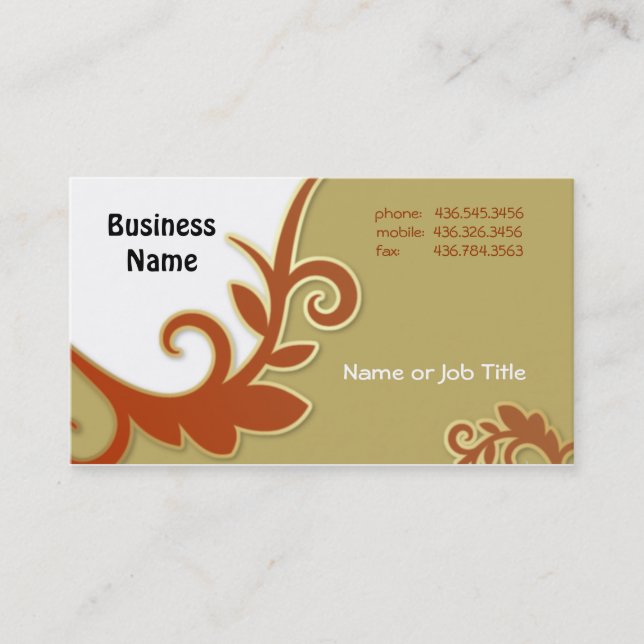 Touch of Class Business Card (Front)