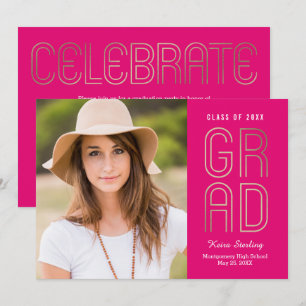 Touch of Class EDITABLE COLOR Graduation Card