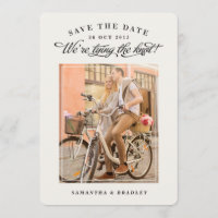 Touch of Class photo save the date card