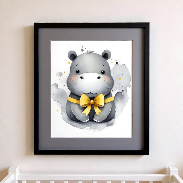 Touch of Colour Nursery Jungle Animals Hippo Poster (Creator Uploaded)