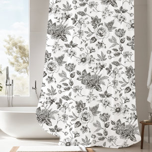Touch of Elegance Garden Toile Shower Curtain