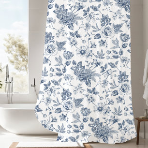 Touch of Elegance Garden Toile Shower Curtain