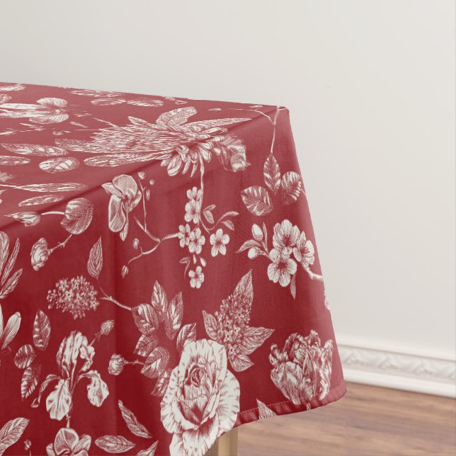 Touch of Elegance Garden Toile Tablecloth (In Situ)