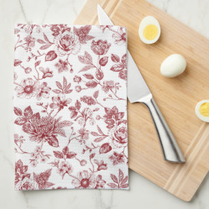Touch of Elegance Garden Toile Tea Towel
