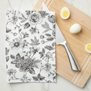 Touch of Elegance Garden Toile Tea Towel