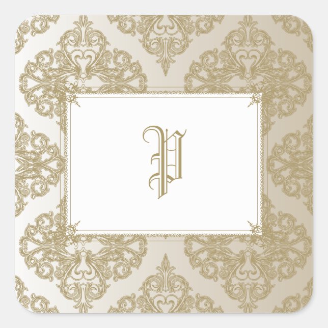 Touch of Gold Square Sticker (Front)