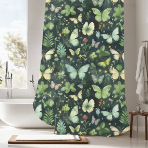 Touch of Nature Butterfly Shower Curtain