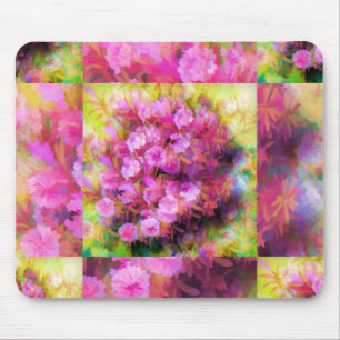 Touch of Pink Flowers Mouse Pad