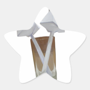 Touch of Romance: A Peaceful Valentine's Day Star Sticker