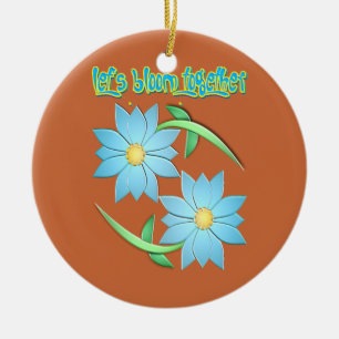 touch of springtime ceramic ornament