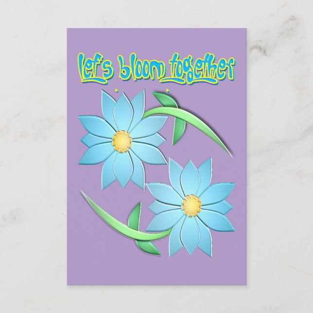 touch of springtime enclosure card (Front)
