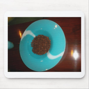 Touch of the Sea: A Cyan Bowl of Coffee Mouse Pad