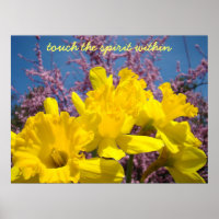 touch the spirit within Art Prints Yellow Daffodil