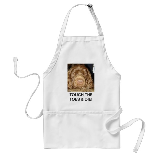 Touch the Toes & Die Standard Apron (Front)