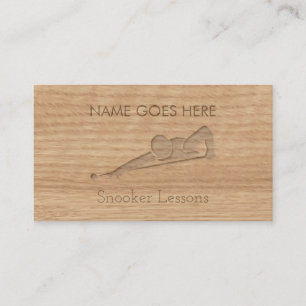 "Touch Wood" Snooker Business Cards