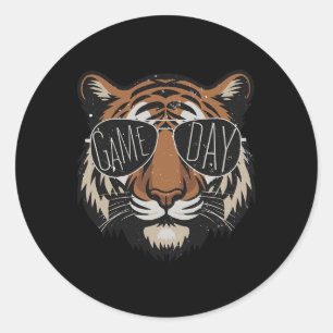 Touchdown American Football Game Day Thanksgiving  Classic Round Sticker