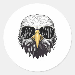 Touchdown American Footll Game Day Thanksgiving Ld Classic Round Sticker