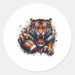 Touchdown American Footll Game Day Thanksgiving Ti Classic Round Sticker