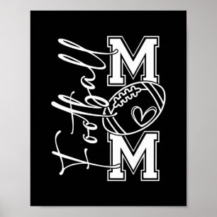 Touchdown American Footll Mom Game Day Thanksgivin Poster