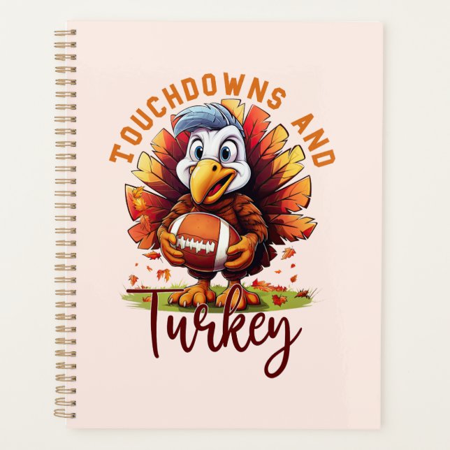 Touchdown and Turkey Thanksgiving Planner (Front)