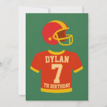 Touchdown Birthday Invitation – Football Party Inv