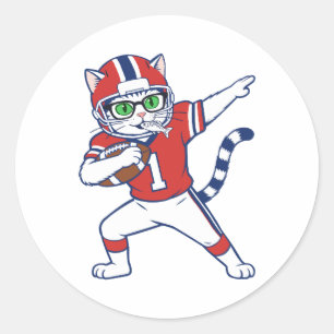 Touchdown Cat Stickers