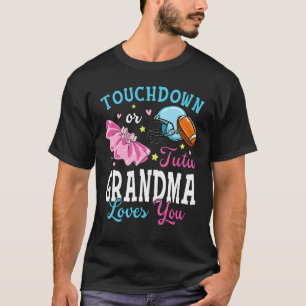 Touchdown or Tutu Grandma Loves You Football Baby T-Shirt
