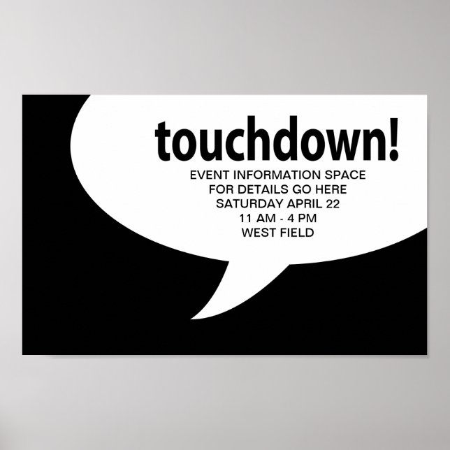 touchdown! poster (Front)