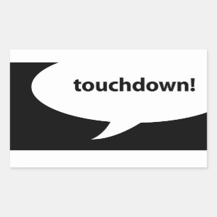 touchdown! rectangular sticker