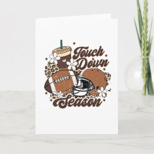 Touchdown Season American Footll Game Day Thanksgi Card