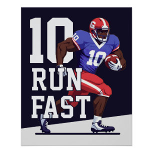 Touchdown Time Football Poster